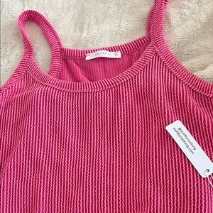 Six Fifty Women's Pink Ribbed Maxi Dress Brand NWT Size MEDIUM
